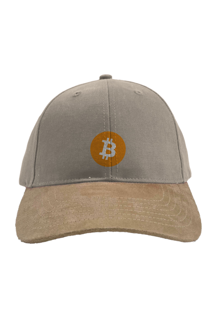 Stitched Bitcoin Suede Cap