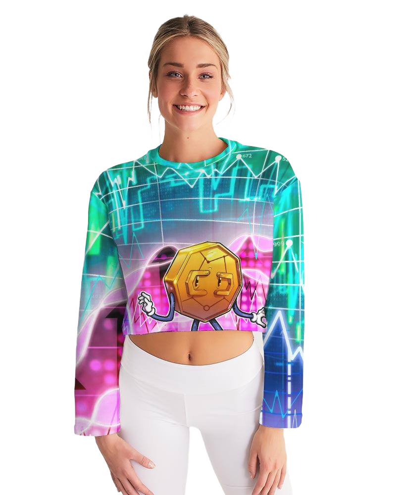 Women's Crypto Coin Cropped Sweatshirt